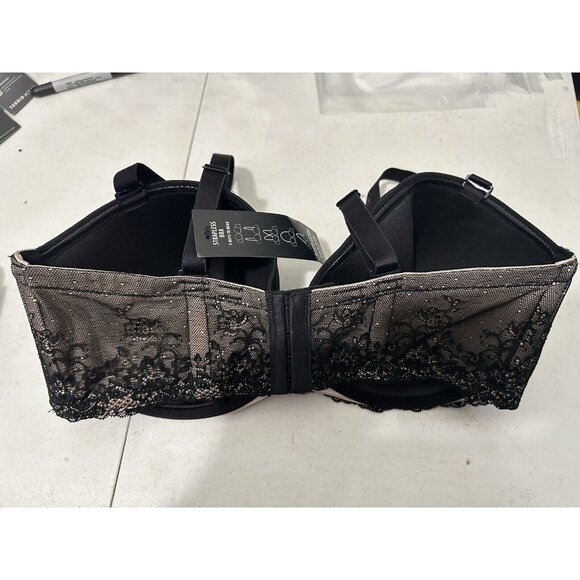 Torrid Black Multi Way Wear Micro Full Coverage Underwire Bra Size 38F - Picture 3 of 10